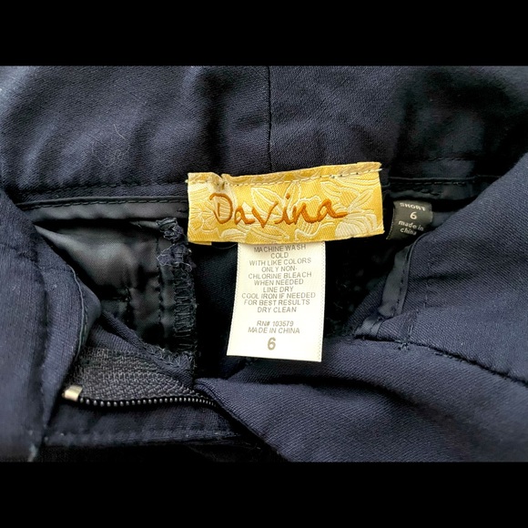 Navy Ankle Slacks, Petite, Size 6 - Picture 6 of 8